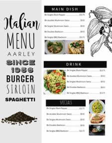 Online Menu Maker - Quick and Free! | PosterMyWall